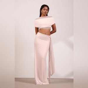 Pink 2 Piece Skirt Set